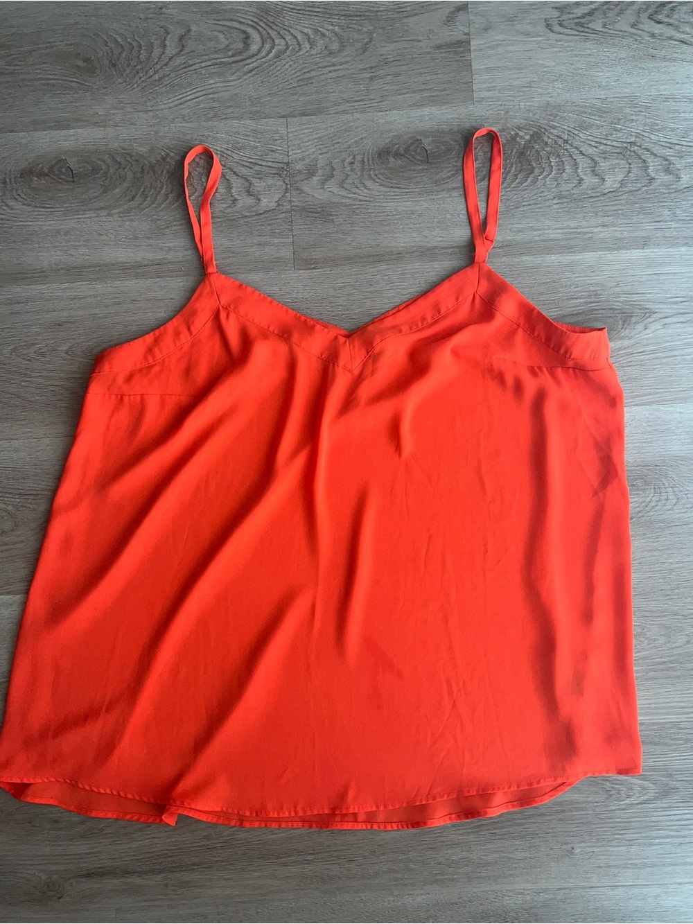 Torrid Women’s Orange Tank Top Chiffon Sleeveless Blouse Plus Size 2 2X - Picture 3 of 6
